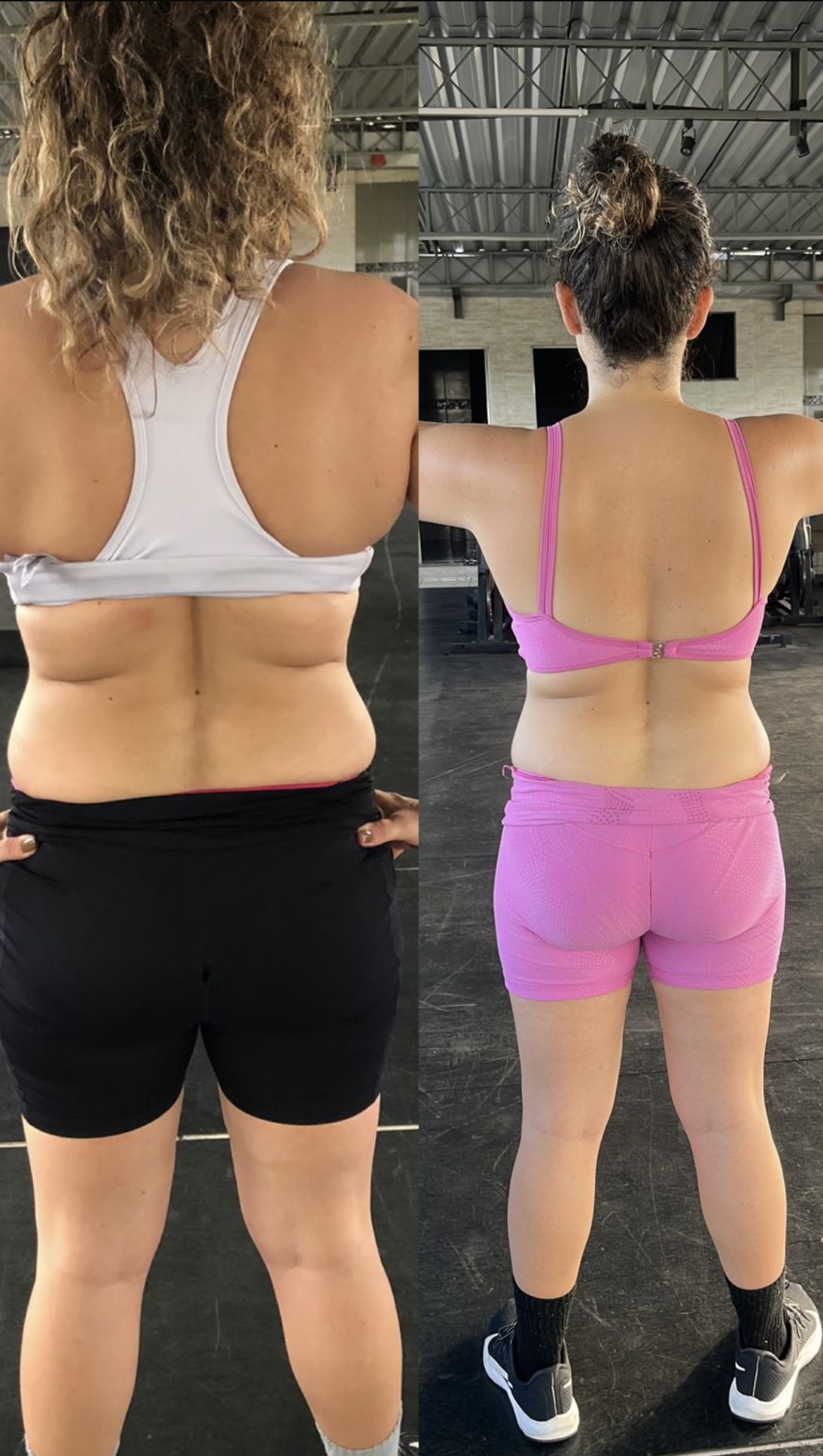 Resultado aluna — antes e depois